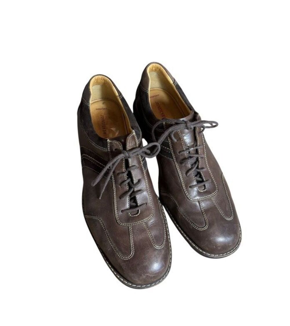 Johnston & Murphy Shoes Mens Size 13 Oxford Leather/Suede - Lace Up 606 20 7472